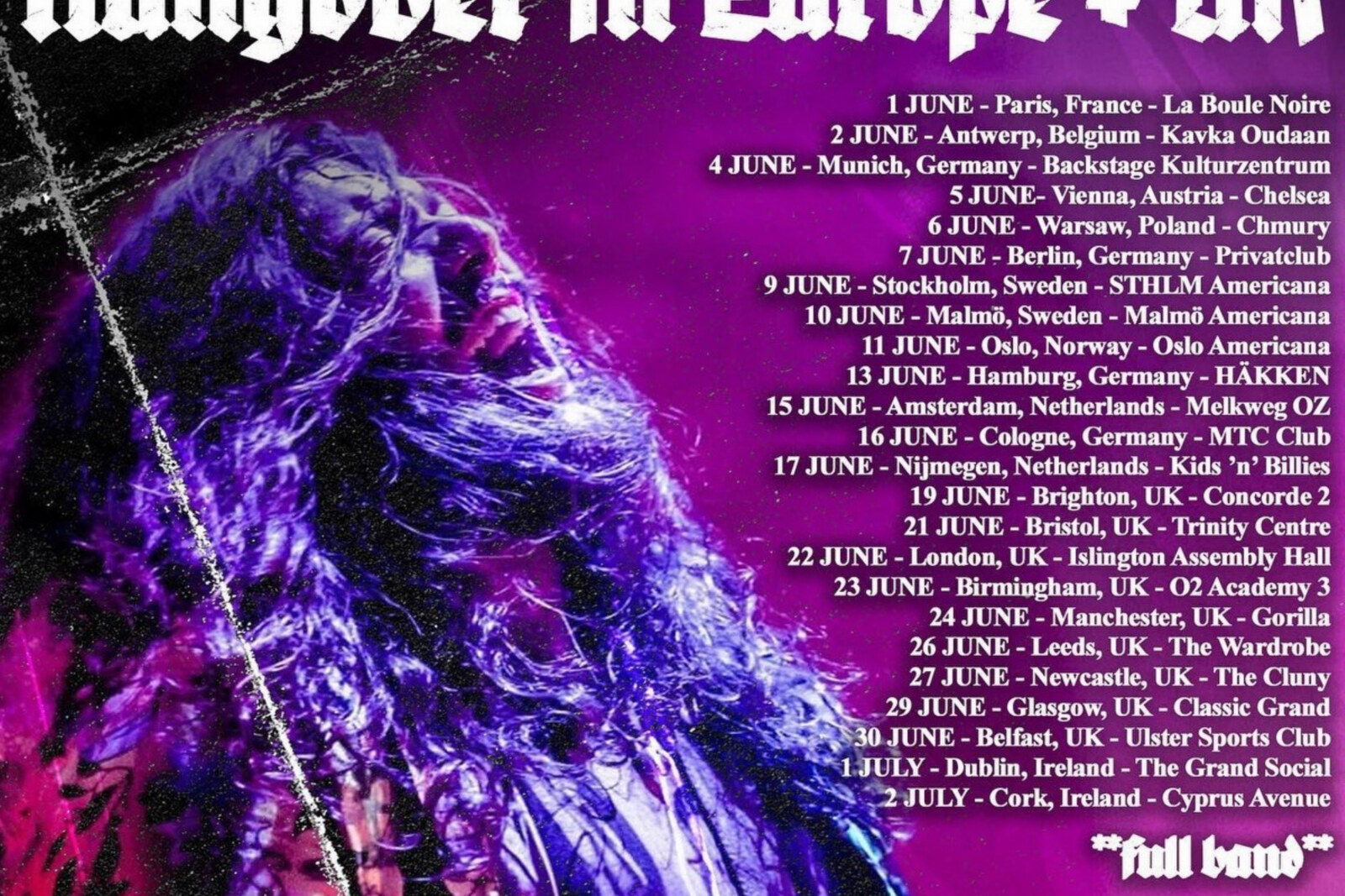 AmigoThe Devil : on tour in June | 'Hungover In Europe + UK' tour is first visit to Europe accompanied by full band