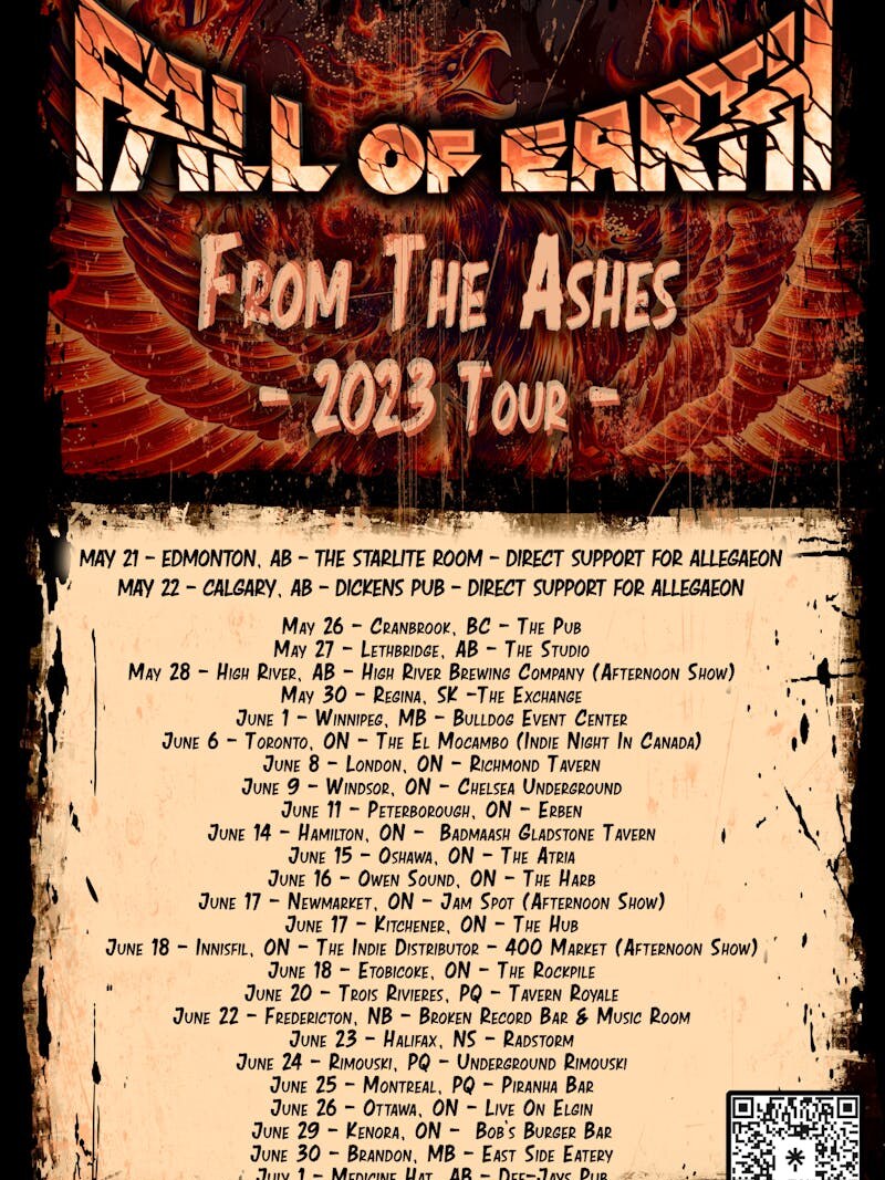 Fall Of Earth Unveils Canadian Tour Dates