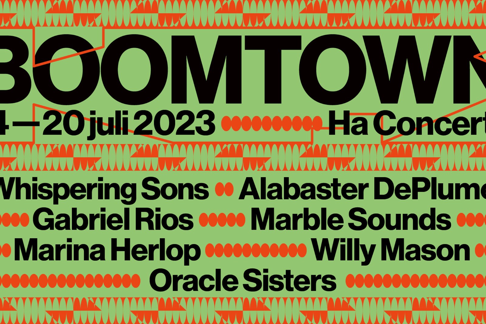 Boomtown kondigt nieuwe namen aan