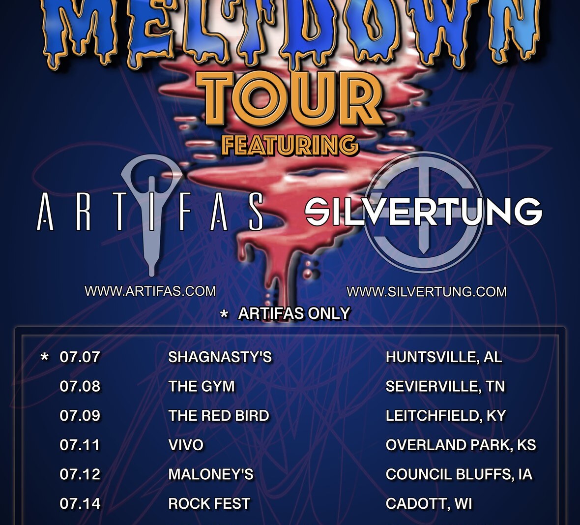 Artifas and Silvertung Bring the Heat to a City Near You on The Summer Meltdown Tour!!!