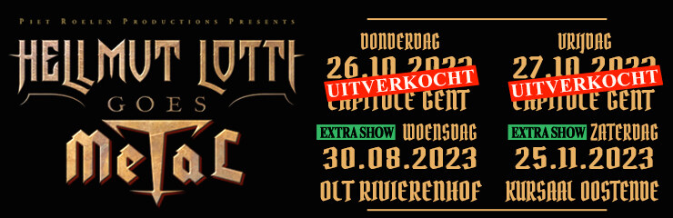 Hellmut Lotti Goes Metal: nu ook extra concert in Oostende en Antwerpen!