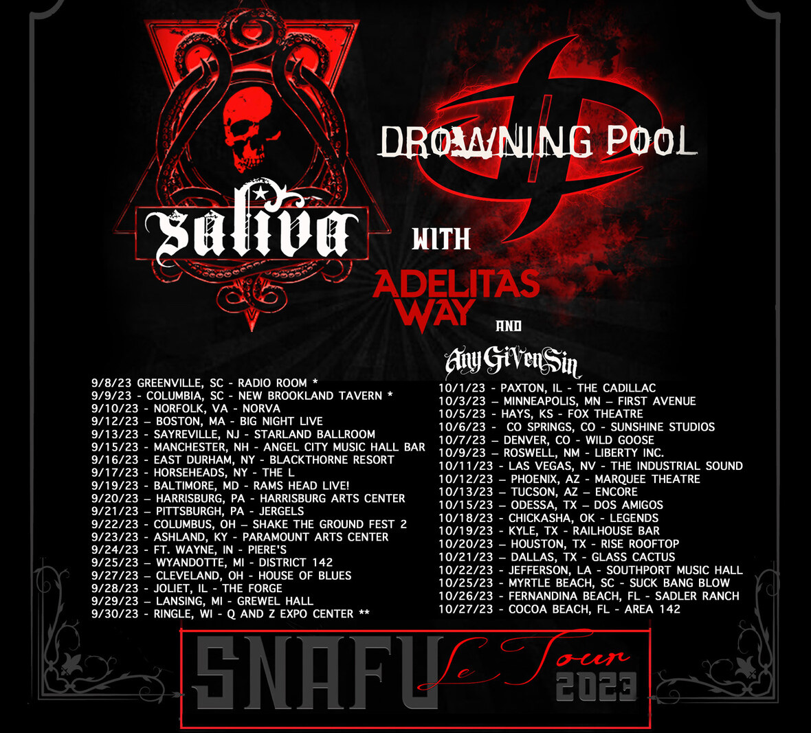 Saliva Releases New Album 'Revelation' on September 8, 2023