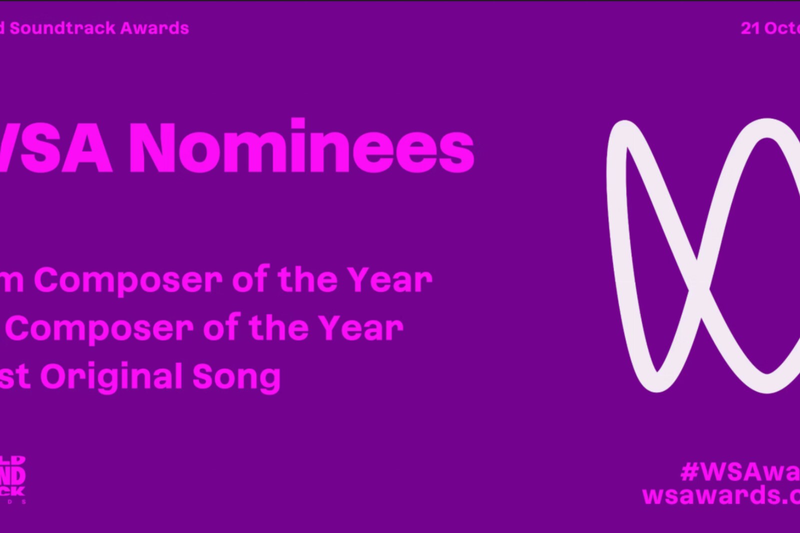 Film Fest Gent maakt eerste golf genomineerden World Soundtrack Awards 2023 bekend