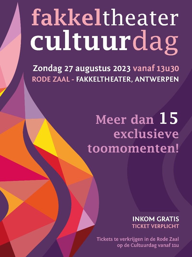 Fakkeltheater organiseert een eigen cultuurmarkt, onder de noemer: "cultuurdag Fakkeltheater"