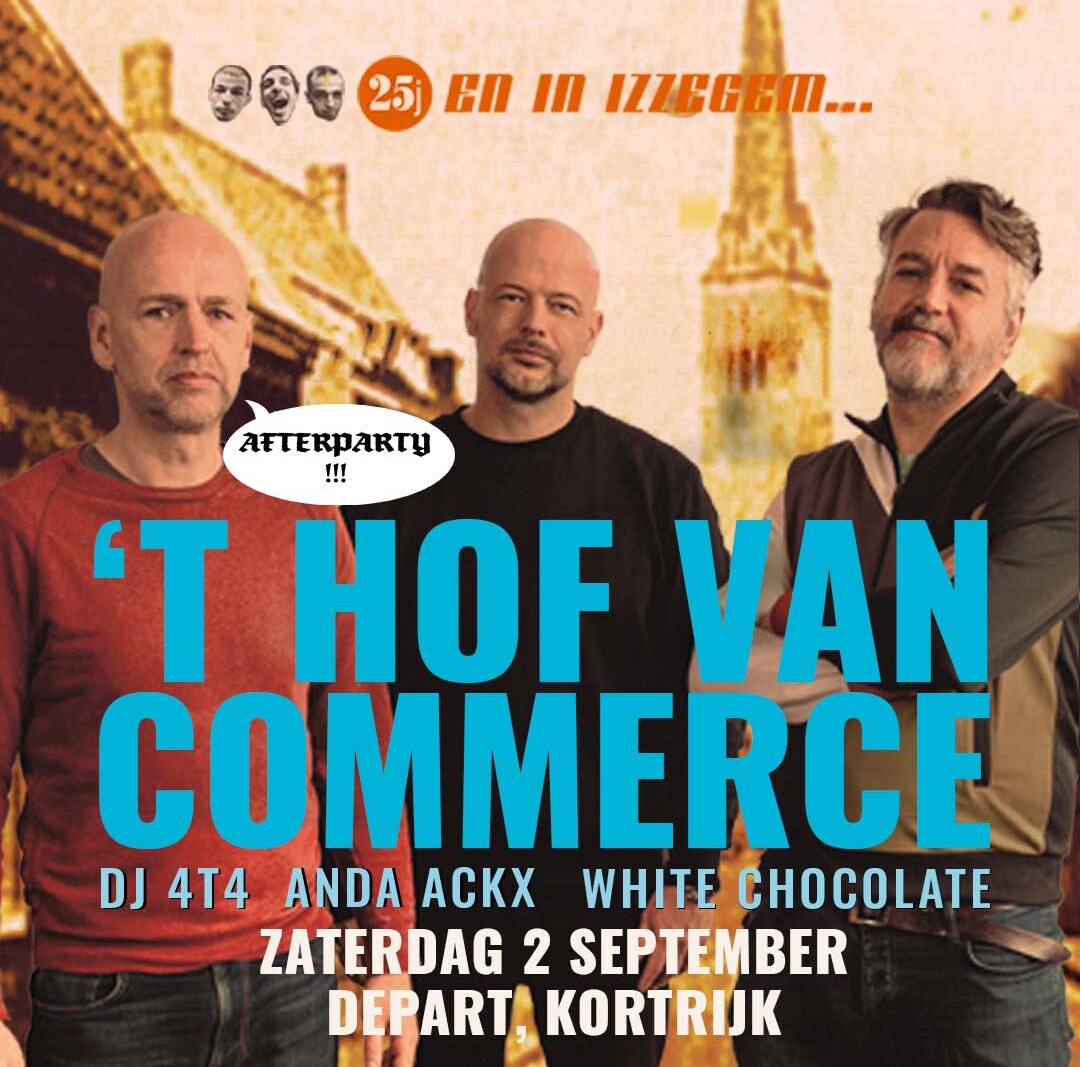 T Hof Van Commerce concerten: voorprogramma's, afterparty & 2lp reissue.