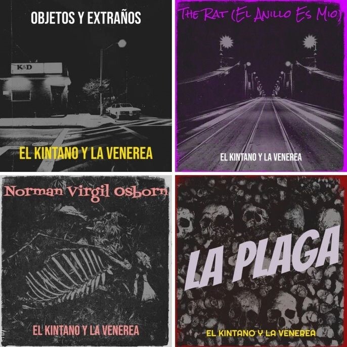 Post Punk/Alt Rock band El Kintano and La Venerea releases a series of videos from his latest album "Océanos Sangrientos"