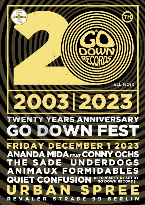 Go Down Records announces anniversary festival show!