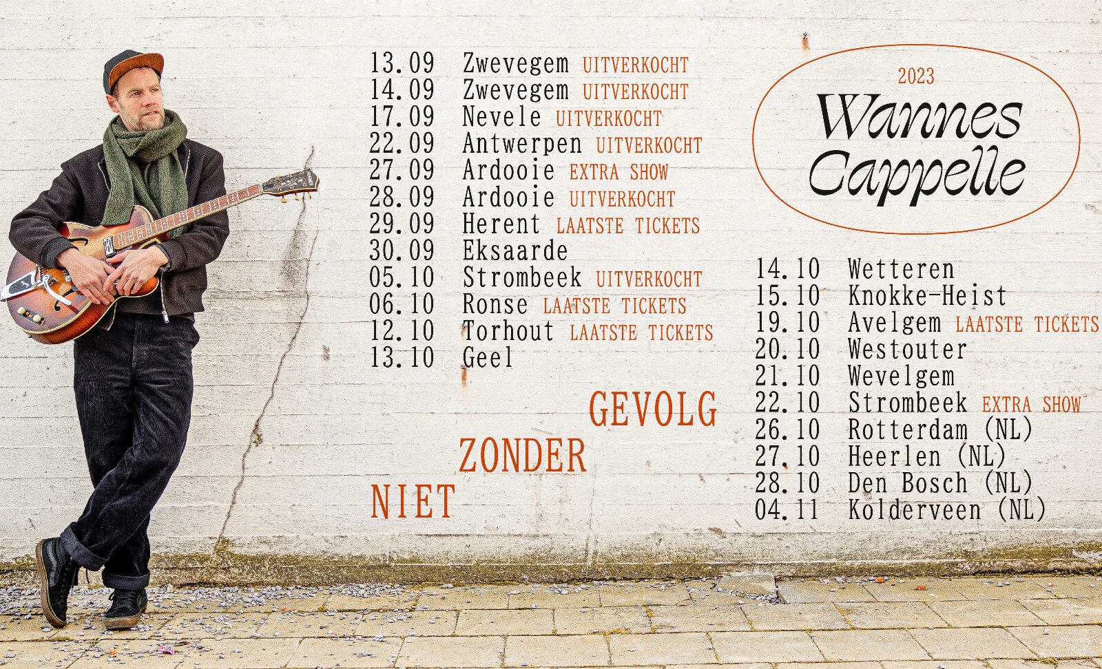 Wannes Cappelle onderneemt solo tournee