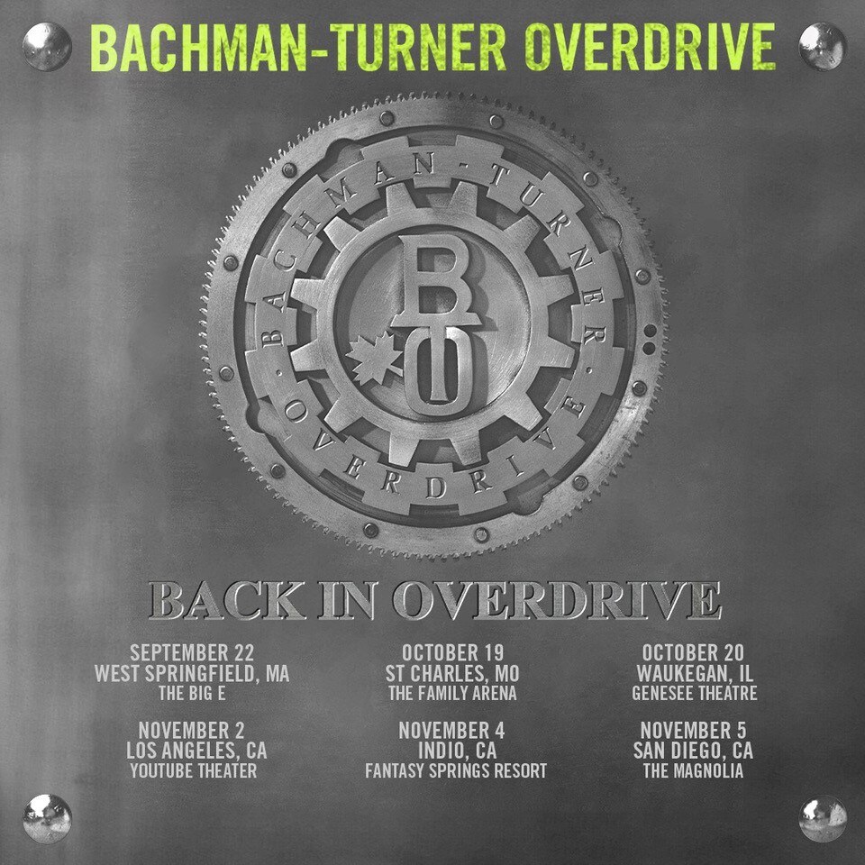 songwriter Randy Bachman  to announce the resurrection of his iconic 70s rock band Bachman-Turner Overdrive 