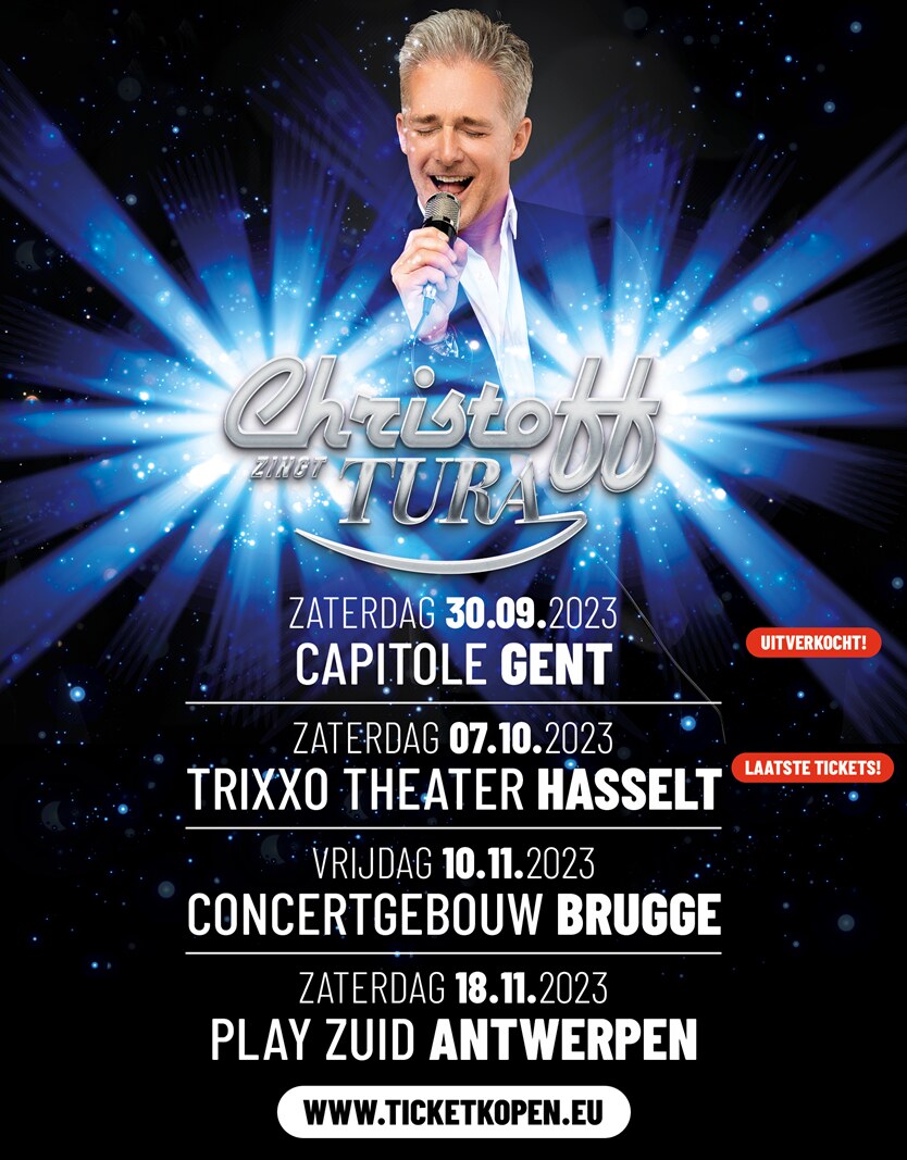 Concerttour ‘Christoff zingt Tura’ start in uitverkochte Capitole Gent