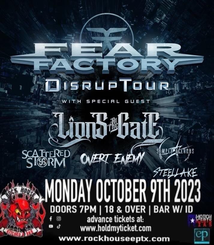 Overt Enemy To Support FEAR FACTORY In October