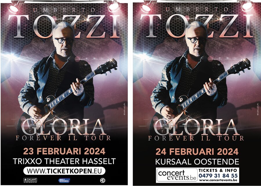 Umberto Tozzi keert in februari 2024 terug naar Hasselt en Oostende met 'GLORIA FOREVER'