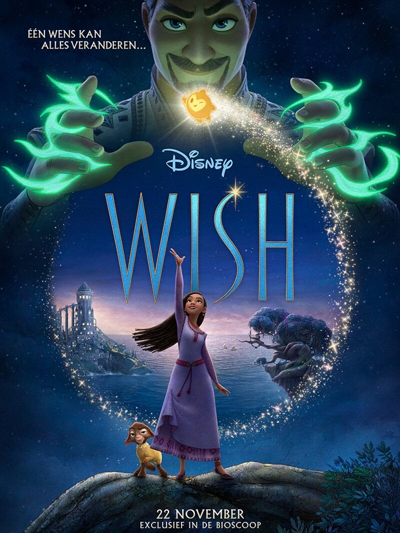 Ontdek de nieuwe trailer  en poster voor "Wish" van Walt Disney Animation Studios