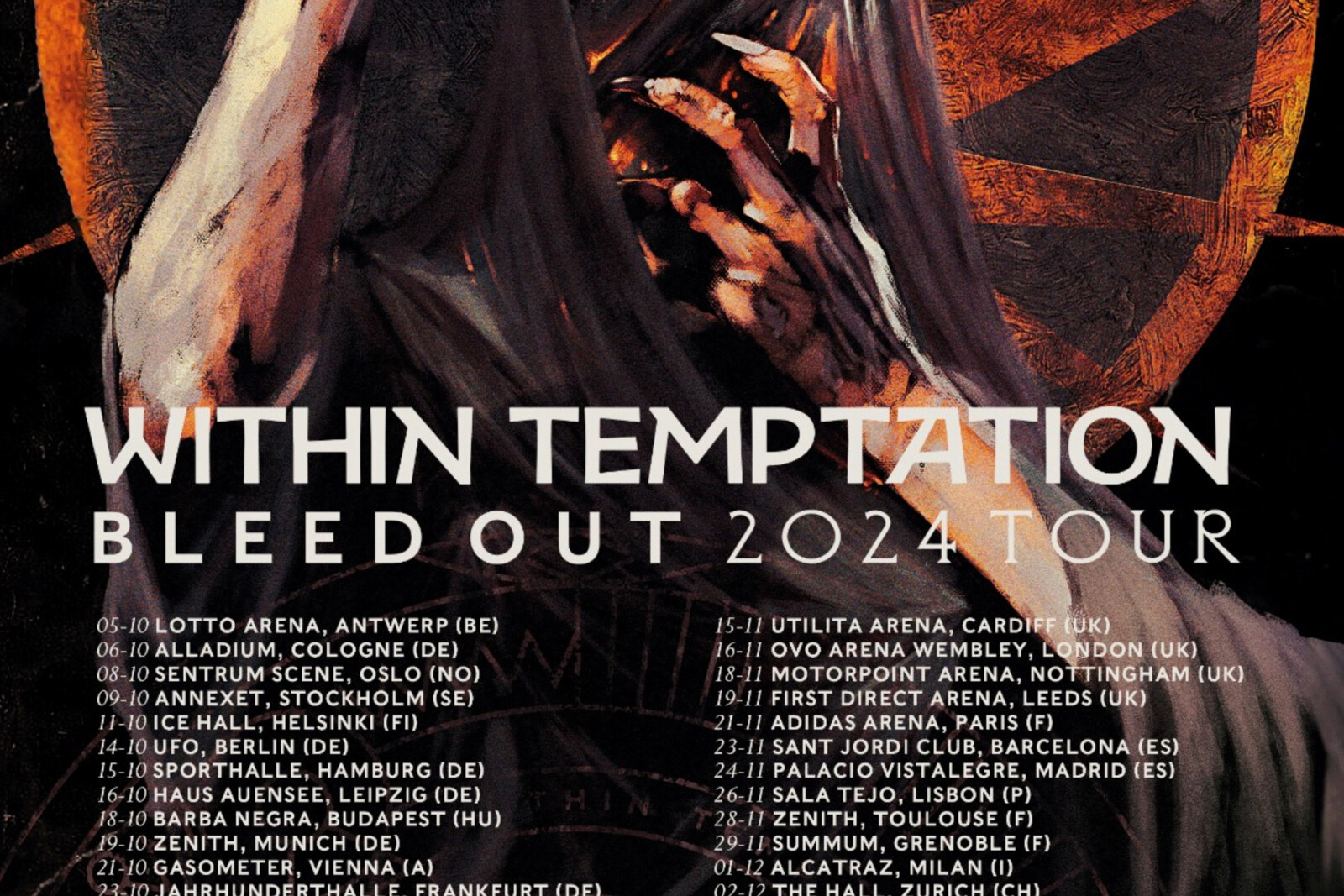 Within Temptation announce UK & European headline arena tour