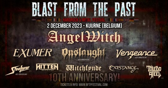 UK Thrashers Onslaught Official will be replacing The Rods at the Blast from the Past festival!