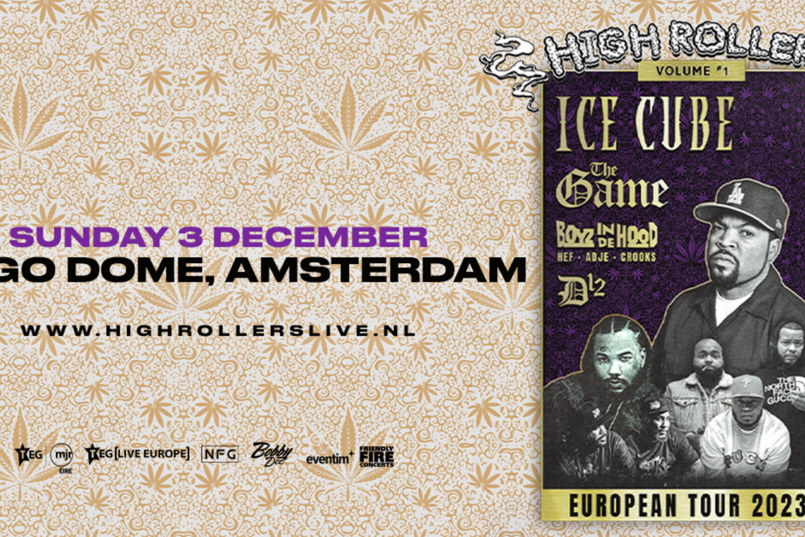 Ice Cube, The Game, Boyz In De Hood en D12 komen in december 2023 naar de Ziggo Dome