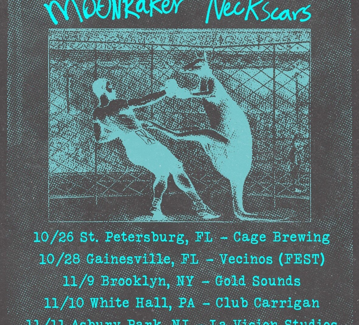 Moonraker (So Cal) Teaming with Neckscars (NY State) on New Split EP Out October 20th on Bypolar Records, Sell the Heart Records and Engineer Records