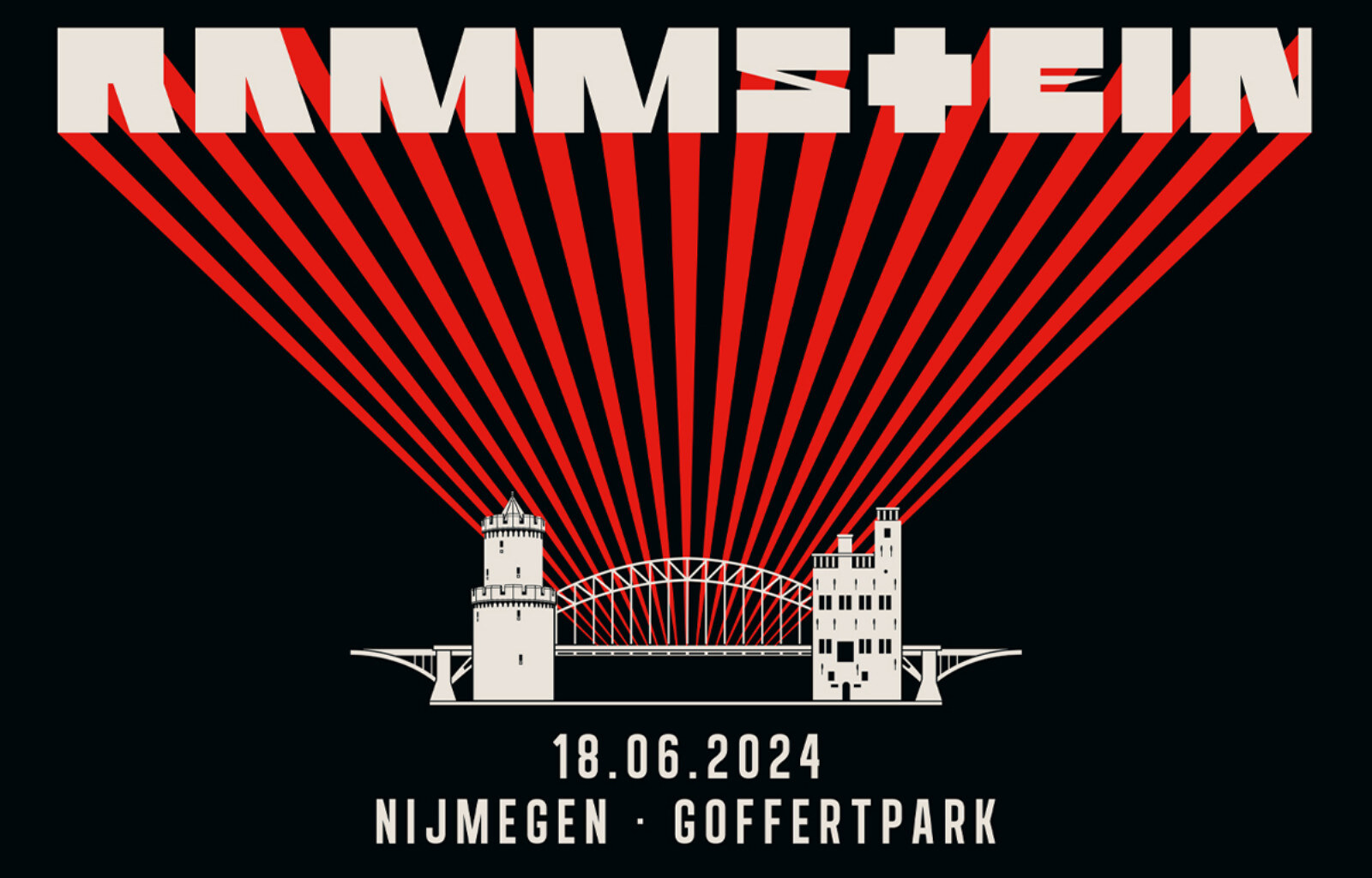 Rammstein speelt op 18 juni 2024 naar Goffertpark, Nijmegen