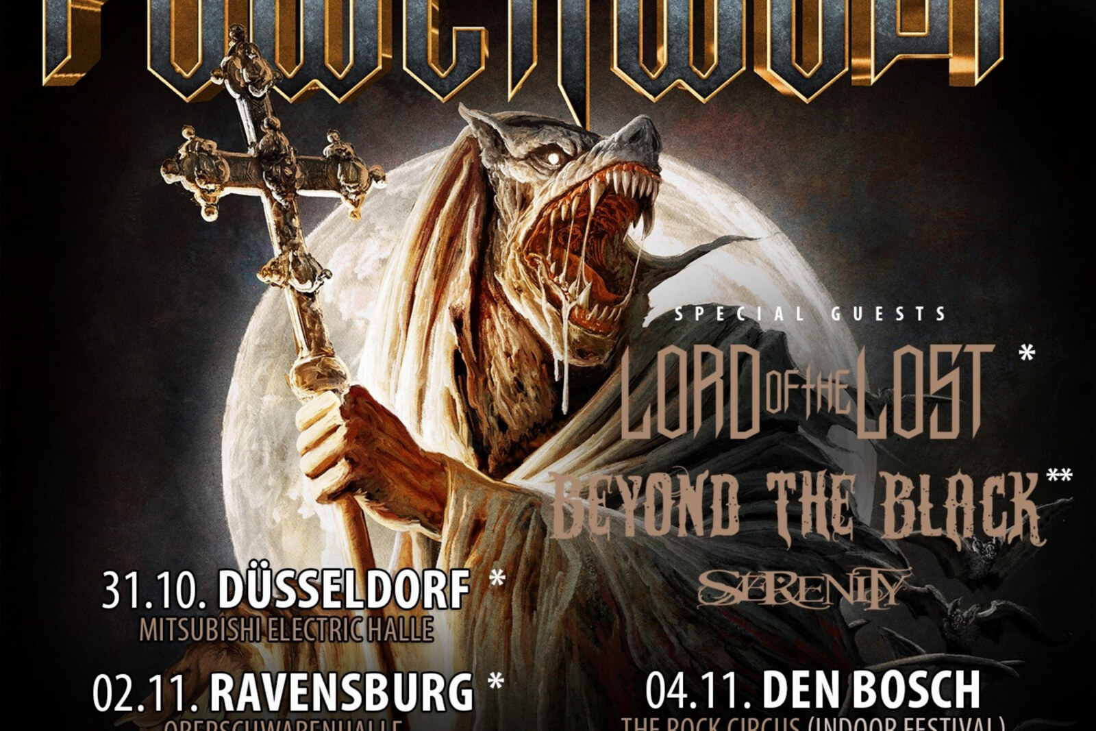 Powerwolf Celebrates Final Shows of 2023 with Official Lyric Video for “Wolves Of War”