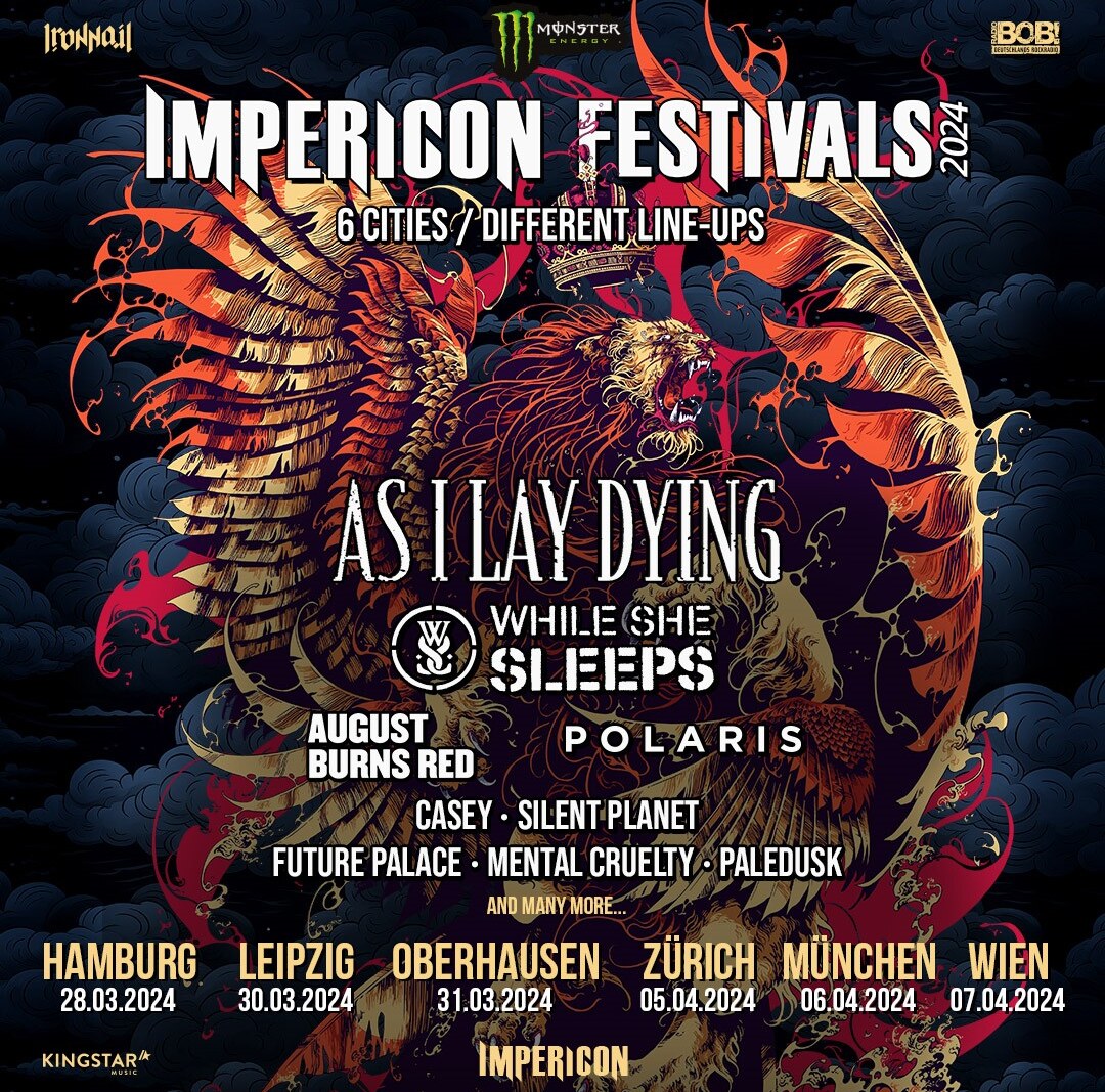  As I Lay Dying Headlining All Impericon Festival 2024 Dates