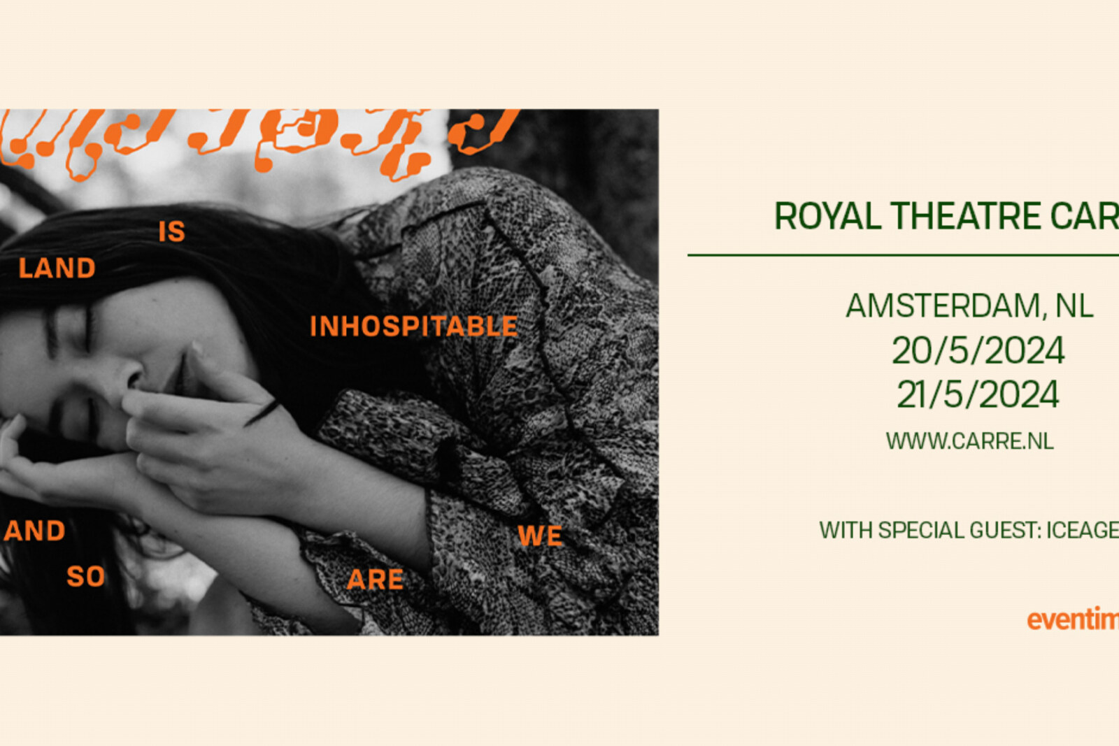 Mitski voor twee optredens naar Koninklijk Theater Carré Amsterdam