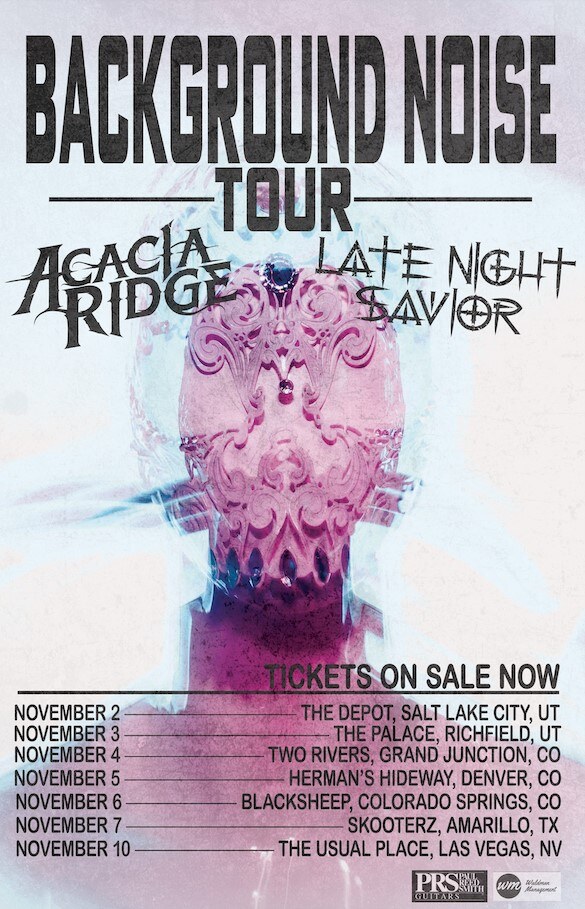 Two of Salt Lake City's Brightest Young Rock Acts - ACACIA RIDGE and LATE NIGHT SAVIOR - Team Up on New Single "Background Noise" As Bands Head Out On Tour Together