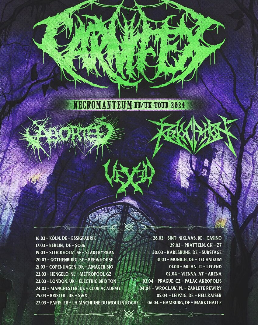 Carnifex announce 'Necromanteum EU/UK Tour' for Spring