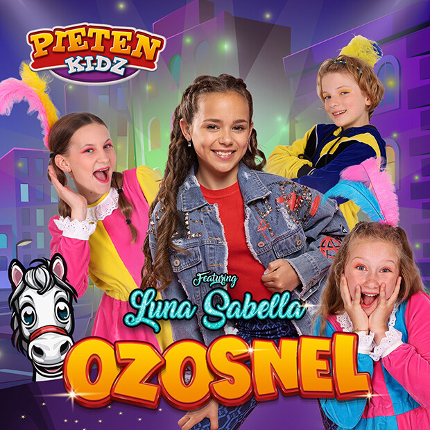 Nieuwe single van de Pietenkidz met Luna Sabella speciaal voor Ozosnel