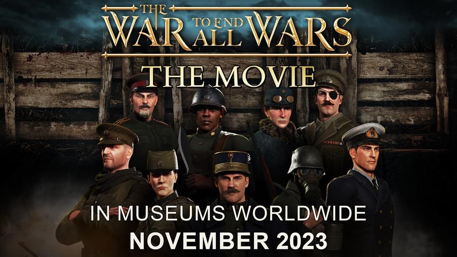 Muzikale animatiefilm 'The War To End All Wars - The Movie' van Zweedse metalband Sabaton vanaf zaterdag 4-11 wereldwijd in 120 musea vertoond
