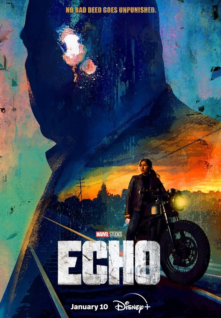 Discover the new trailer and key art for Marvel Studios "Echo", streaming on Januray 10th on Disney+