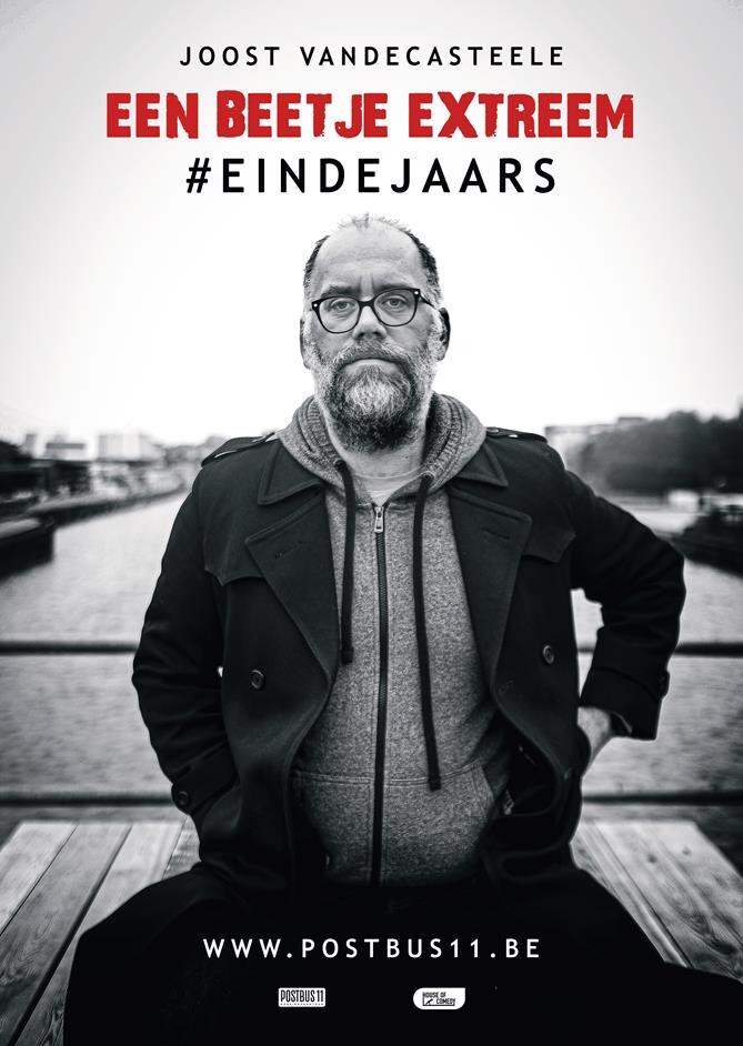 Auteur en stand-upcomedian Joost Vandecasteele neemt de #Eindejaars-fakkel over met ‘Een Beetje Extreem’