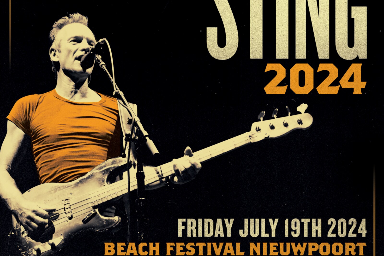 Sting komt naar Beach Festival Nieuwpoort