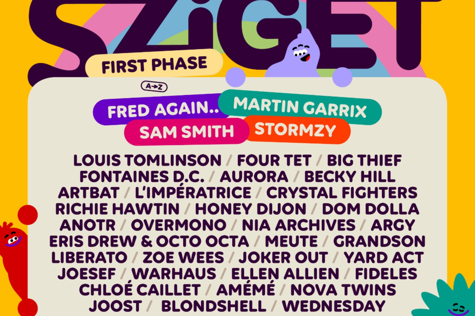 Fred again.., Martin Garrix, Joost, Sam Smith en meer naar Sziget 2024