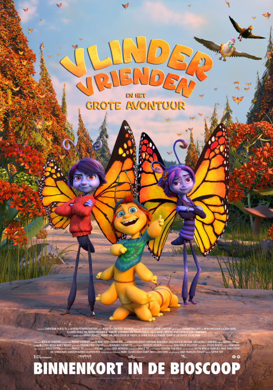 Eerste beelden kleurrijke animatiefilm ‘Vlindervrienden en het Grote Avontuur’