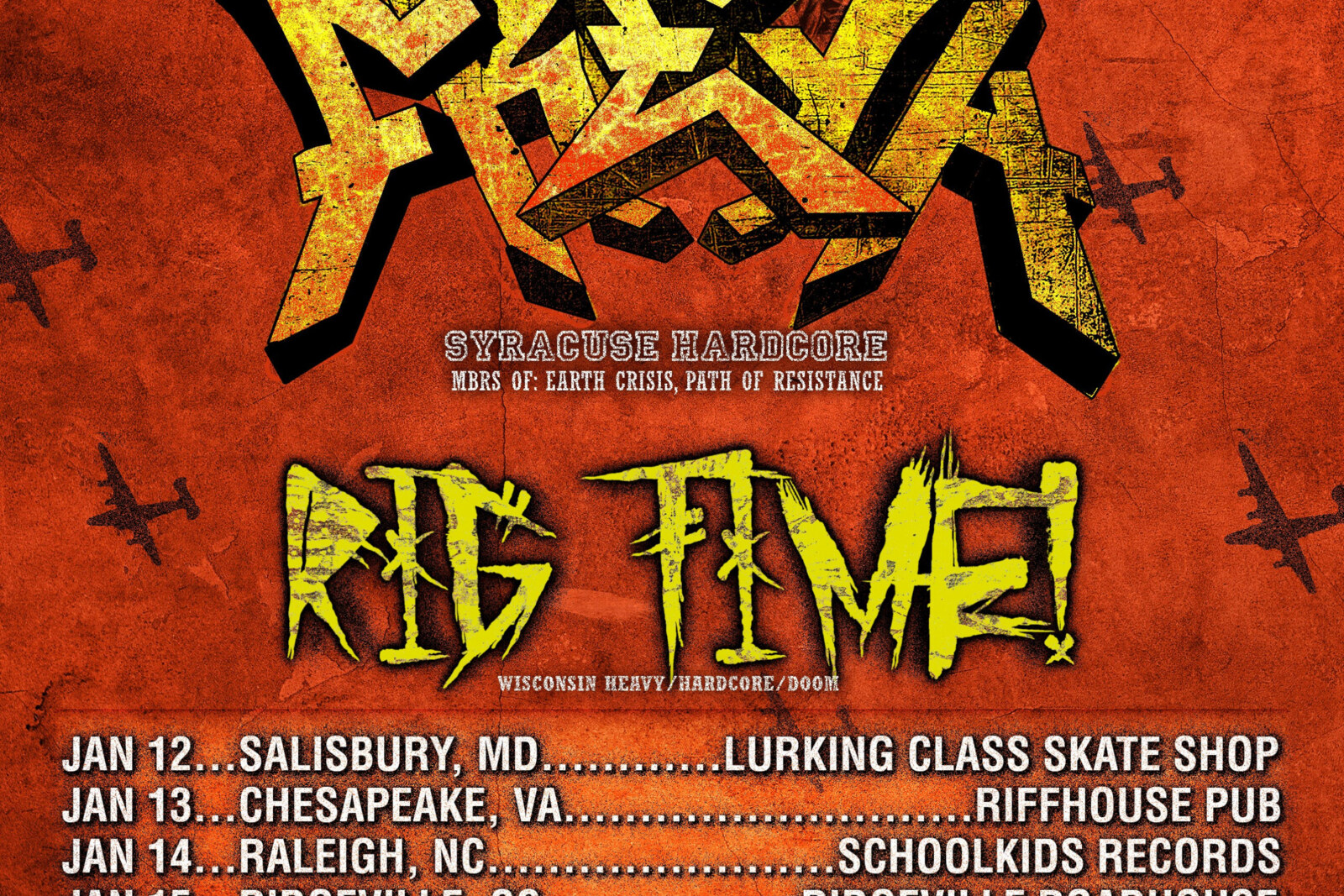 FREYA And RIG TIME! Announce American Hardcore Tour Dates For January 2024