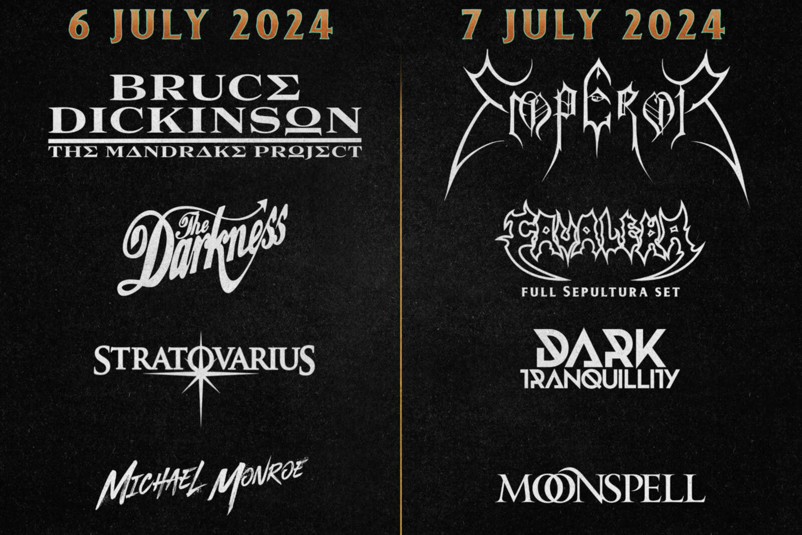 Italy's METAL PARK announces first names for 2024, including BRUCE DICKINSON and EMPEROR