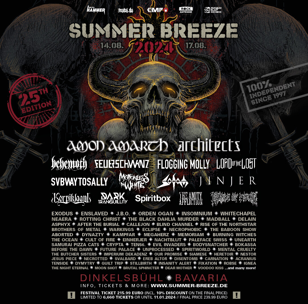Summer Breeze 2024 - 31 nieuwe namen