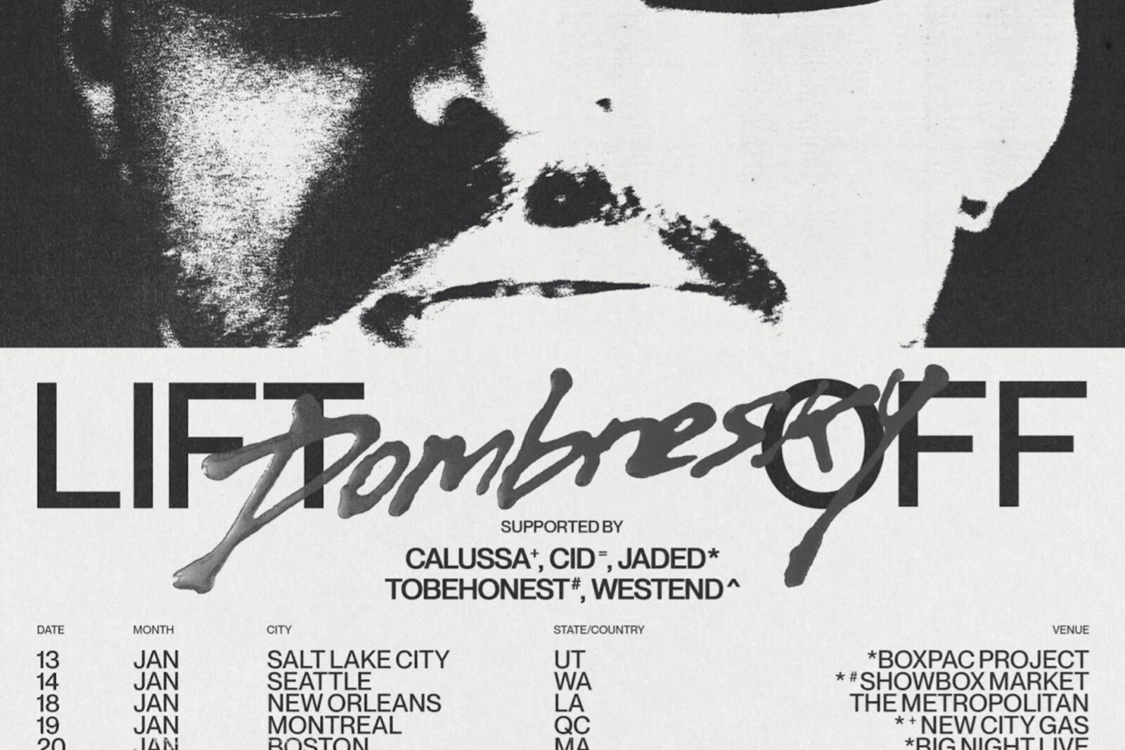 Dombresky announces 'LIFT OFF' tour support + new single w/ JADED!