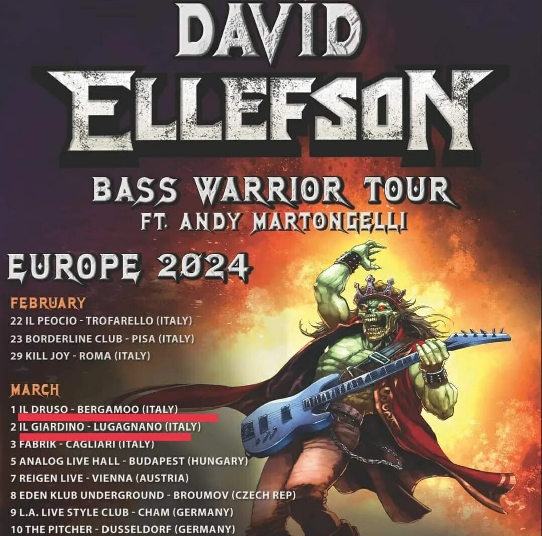 BAD AS Set to Ignite the Stage at David Ellefson’s Bass Warrior Tour