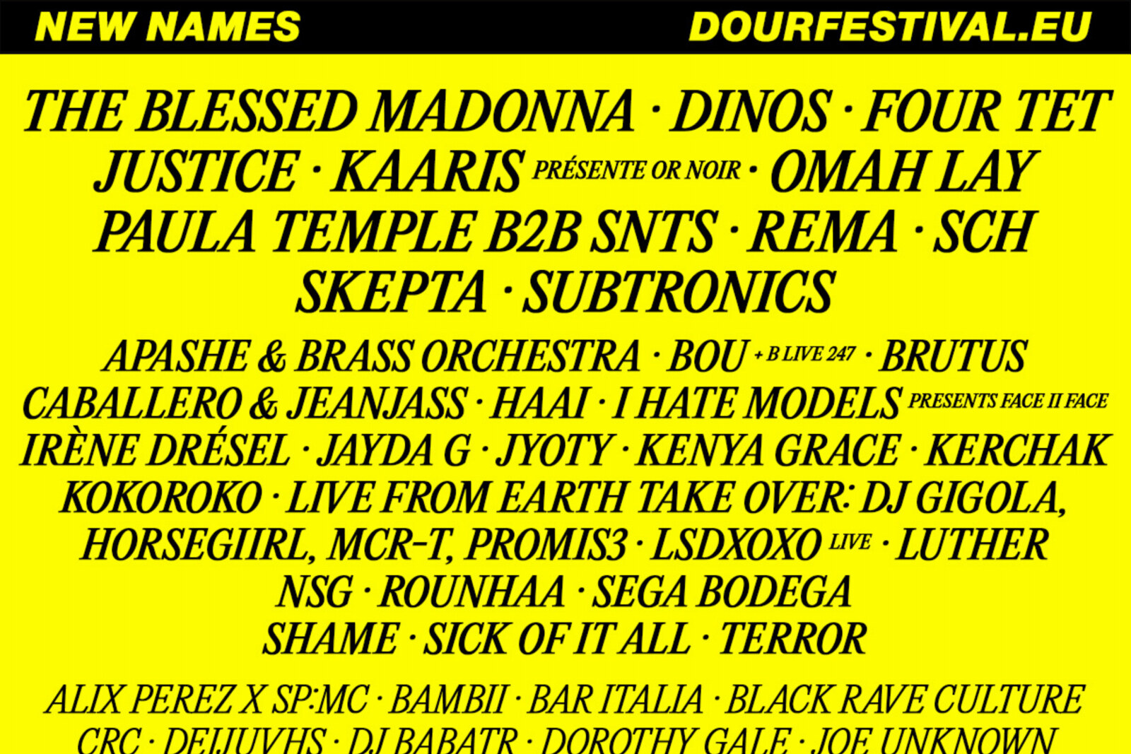 DOUR Festival: 50 nieuwe namen voor de line-up!