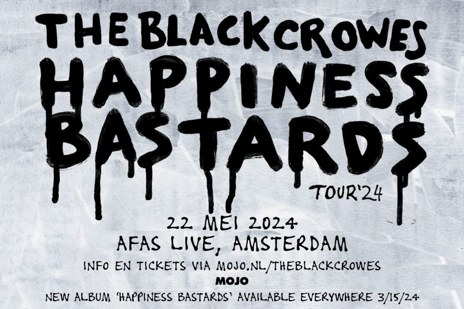 The Black Crowes naar AFAS Live op woensdag 22 mei