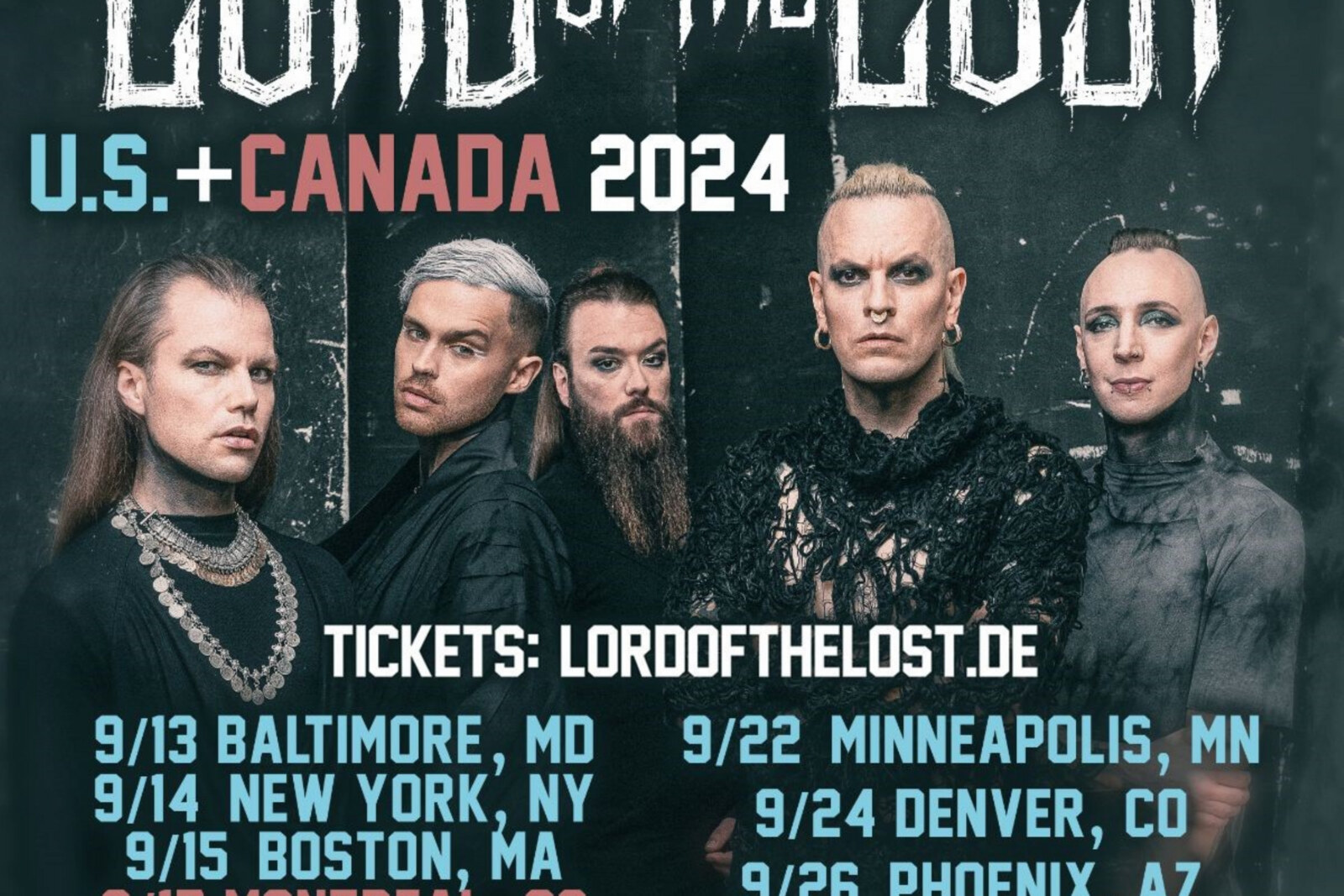 German Dark Rockers Lord Of The Lost  Announce First USA and Canada Tour Dates in Over a Decade