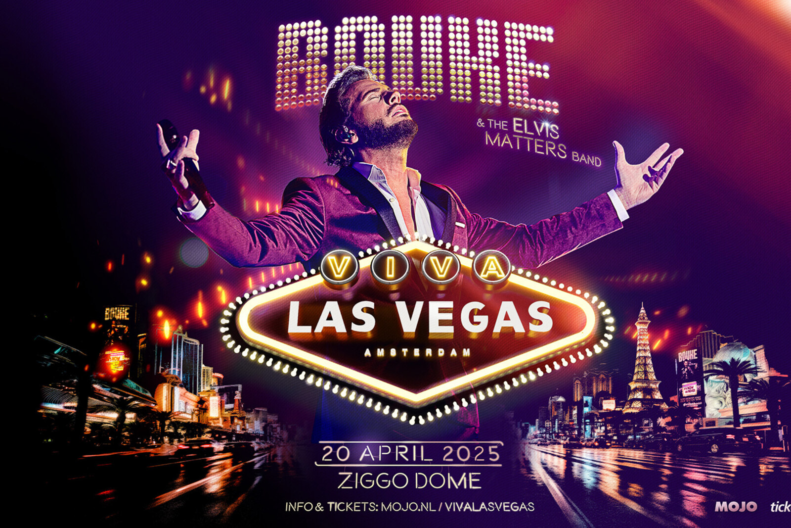 Bouke presenteert Viva Las Vegas in Ziggo Dome op 20 april 2025