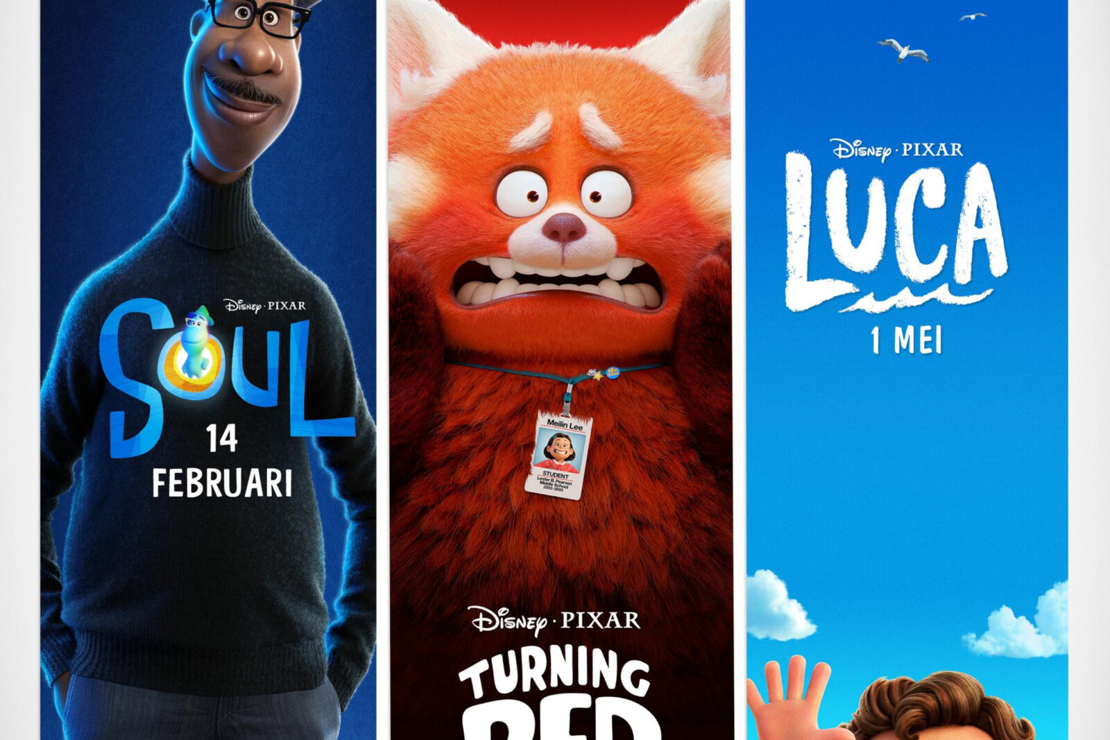 Disney en Pixar's "Soul", "Turning Red" en "Luca" binnenkort te zien in de biocoop