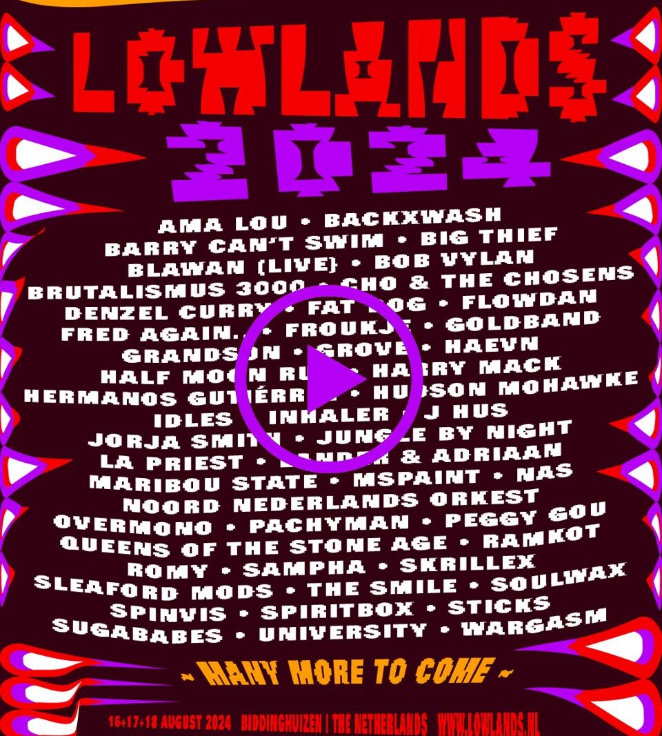 Lowlands: eerste bevestigingen en start kaartverkoop