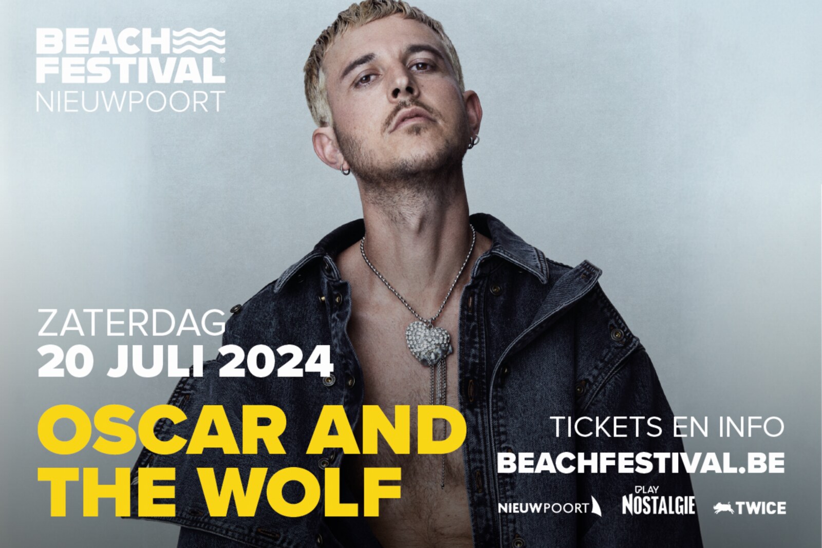 Oscar and the Wolf naast Sting en Clouseau headliner op Beach Festival Nieuwpoort