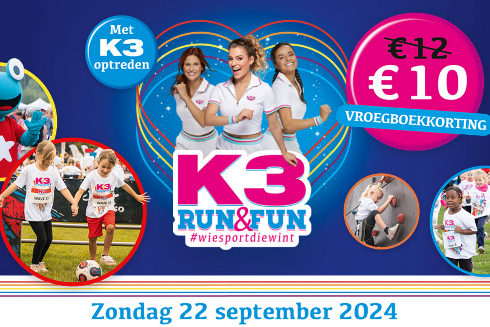 K3 en Sport Vlaanderen hebben samen één missie: kinderen laten bewegen
