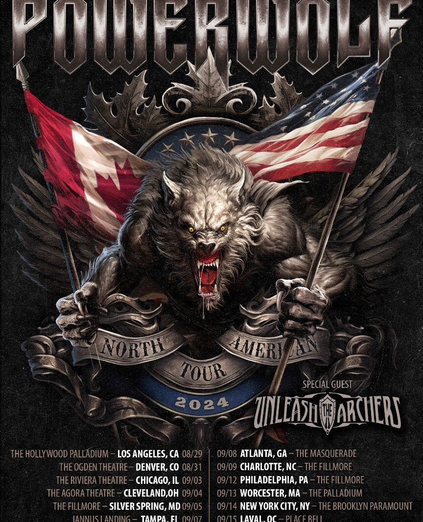 German Metal Giants Powerwolf  Announce 2024 North American Tour