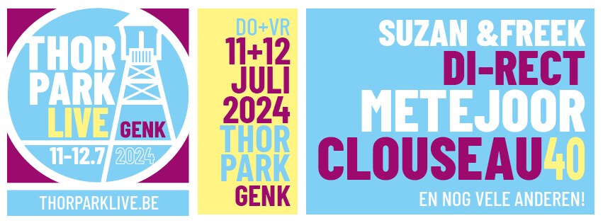 Thor Park Live: Metejoor en Suzan & Freek headliners op vrijdag 12 juli
