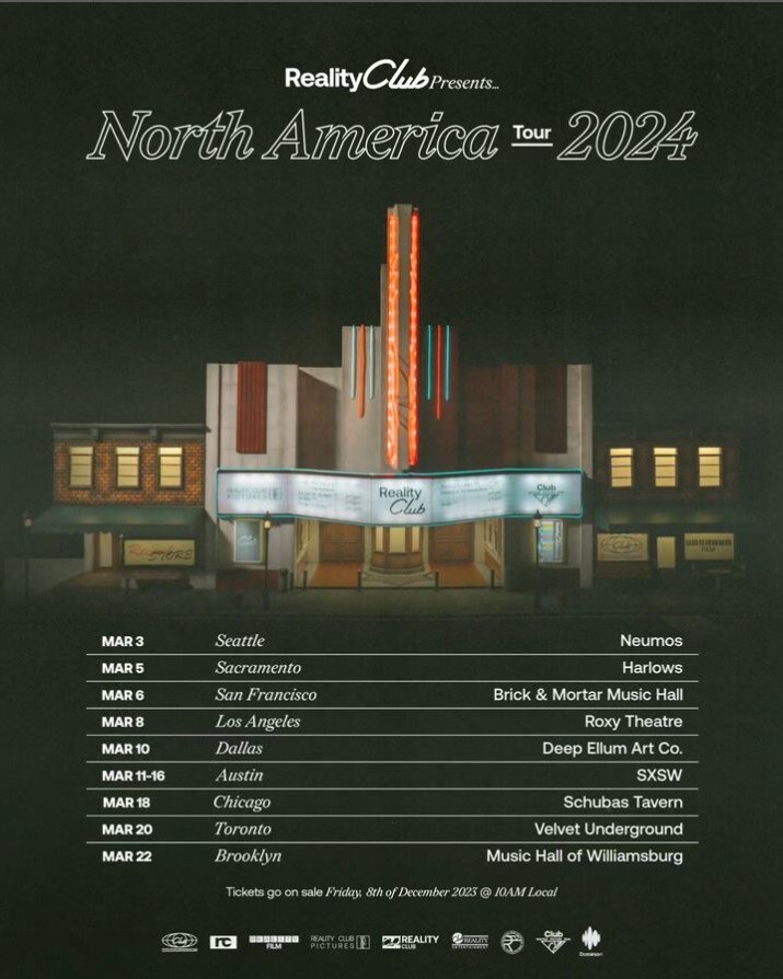Reality Club Announce First-Ever North American Tour